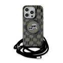 Pouzdro Karl Lagerfeld MagSafe iPhone 15 Pro černé