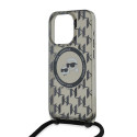 Pouzdro Karl Lagerfeld MagSafe iPhone 15 Pro černé