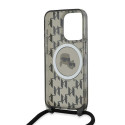 Pouzdro Karl Lagerfeld MagSafe iPhone 15 Pro černé