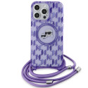 Pouzdro Karl Lagerfeld MagSafe pro iPhone 15 Pro – fialová