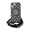 Pouzdro Karl Lagerfeld IML Crossbody pro iPhone 15/14/13 - černé