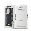 DKNY Leather Checkered pro iPhone 13 Pro / 13 - černé
