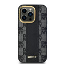Kryt DKNY Leather Checkered Mono pro iPhone 14 Pro Max