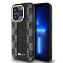 DKNY kožené pouzdro MagSafe pro iPhone 15 Pro – černé