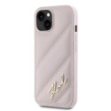Pouzdro Karl Lagerfeld DIAGONAL QUILTED SCRIPT pro iPhone 13/14/15 - r