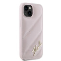 Pouzdro Karl Lagerfeld DIAGONAL QUILTED SCRIPT pro iPhone 13/14/15 - r
