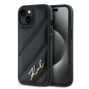 Kryt Karl Lagerfeld DIAGONAL QUILTED SCRIPT pro iPhone 15/14/13 - čer