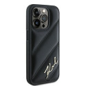 Kryt Karl Lagerfeld Diagonal Quilted Script pro iPhone 15 Pro Max