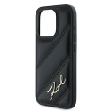 Kryt Karl Lagerfeld Diagonal Quilted Script pro iPhone 15 Pro Max