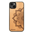 Kryt Bewood MANDALA pro iPhone 14 Plus - světle hnědý