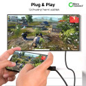 MICROCONNECT Redukční kabel USB-C 3.1/HDMI 2.0, s podporou 4K/60Hz, 1m, černý