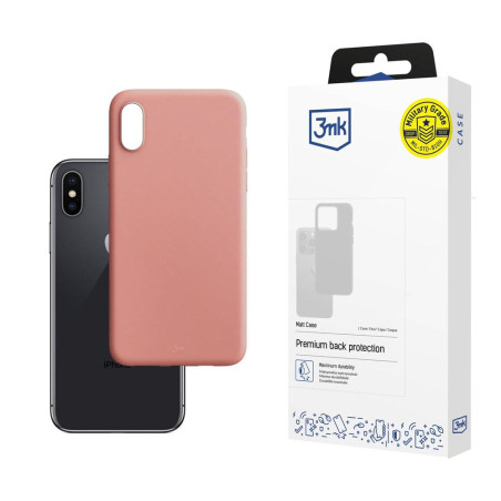 Kryt 3mk MATT CASE pro iPhone X/XS – růžová