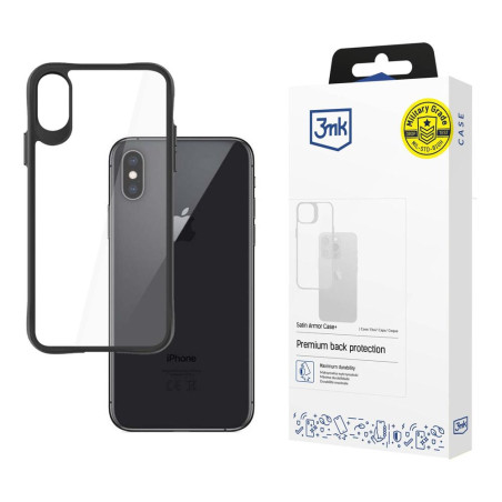 Kryt 3mk SATIN ARMOR CASE+ pro iPhone X / XS – transparent