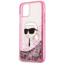 Kryt Karl Lagerfeld GLITTER KARL HEAD pro iPhone 11/XR - pink