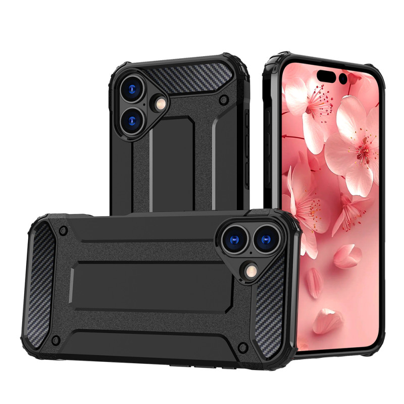 Kryt Hurtel Hybrid Armor pro iPhone 16 - černý