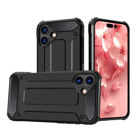 Kryt Hurtel Hybrid Armor iPhone 16 Plus - černý