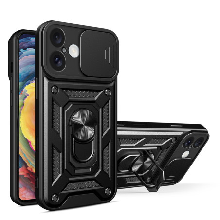 Kryt Hurtel HYBRID ARMOR CAMSHIELD pro iPhone 16 Plus - černý