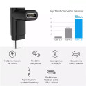 MICROCONNECT Úhlový adaptér USB-C 3.2 male-female (samec-samice),  PD až 100W, černý