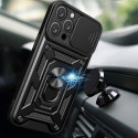 Hurtel HYBRID ARMOR CAMSHIELD pro iPhone 16 Pro Max - černý