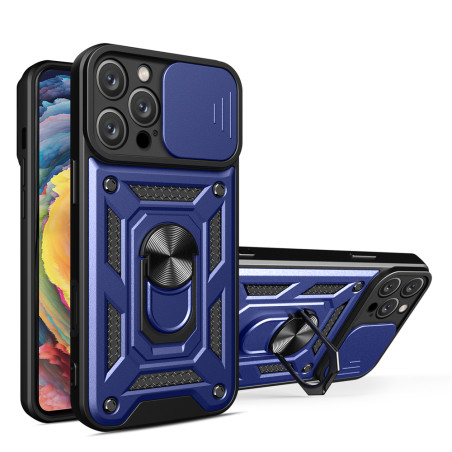 Kryt Hurtel Hybrid Armor Camshield iPhone 16 Pro Max - modrý