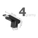 MICROCONNECT Úhlový adaptér USB-C 3.2 male-female (samec-samice),  PD až 100W, černý