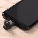 MICROCONNECT Úhlový adaptér USB-C 3.2 male-female (samec-samice),  PD až 100W, černý