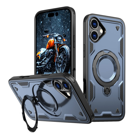 Kryt Hurtel Hybrid Armor Trendy pro iPhone 16 Plus – modrá