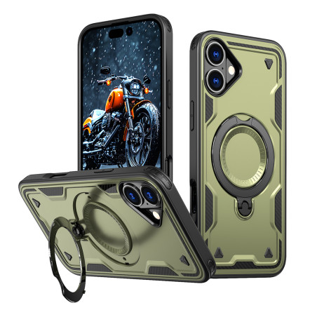 Kryt Hurtel HYBRID ARMOR TRENDY pro iPhone 16 - zelená