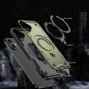 Kryt Hurtel Hybrid Armor Trendy s MagSafe pro iPhone 16 Plus - zelený