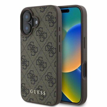 Kryt Guess 4G CLASSIC pro iPhone 16 – hnědá