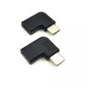 MICROCONNECT Úhlový adaptér USB-C 3.2 male-female (samec-samice), PD až 100W, černý