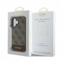 Kryt Guess 4G Bottom Stripe iPhone 16 - hnědý