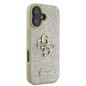 Kryt Guess FIXED GLITTER BIG 4G pro iPhone 16 - zlatá