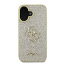 Kryt Guess FIXED GLITTER BIG 4G pro iPhone 16 - zlatá