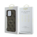 Kryt Guess 4G RING CLASSIC iPhone 16 Pro - hnědá