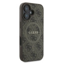 Pouzdro Guess 4G RING CLASSIC iPhone 16 Plus – hnědá