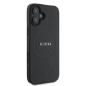 Kryt Guess GRAINED GOLD MagSafe pro iPhone 16 Plus - černý