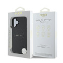 Kryt Guess GRAINED GOLD MagSafe pro iPhone 16 Plus - černý