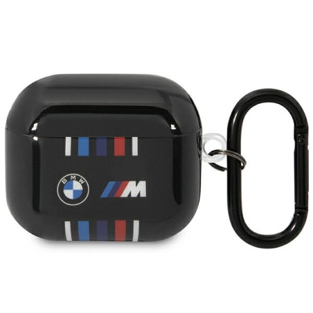 BMW Tricolor Stripes pouzdro na AirPods 3 – černé