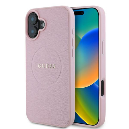 Kryt Guess GRa-INED GOLD Ring MagSafe pro iPhone 16 Plus