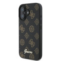 Kryt Guess PEONY SCRIPT MagSafe iPhone 16 Plus - černý