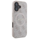 Kryt Guess 4G RING CLASSIC MagSafe pro iPhone 16 - růžový