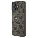Kryt Guess 4G RING CLASSIC Logo iPhone 16 - hnědá