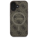 Kryt Guess 4G RING CLASSIC Logo iPhone 16 - hnědá