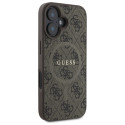 Kryt Guess 4G RING CLASSIC Logo iPhone 16 - hnědá