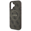 Kryt Guess 4G RING CLASSIC Logo iPhone 16 - hnědá