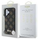 Kryt Guess Peony Script MagSafe pro iPhone 16 - černý