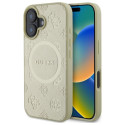 Kryt Guess SAFFIANO PEONY CLASSIC Logo iPhone 16 - zlatá
