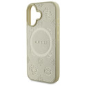 Kryt Guess SAFFIANO PEONY CLASSIC Logo iPhone 16 - zlatá