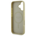Kryt Guess SAFFIANO PEONY CLASSIC Logo iPhone 16 - zlatá